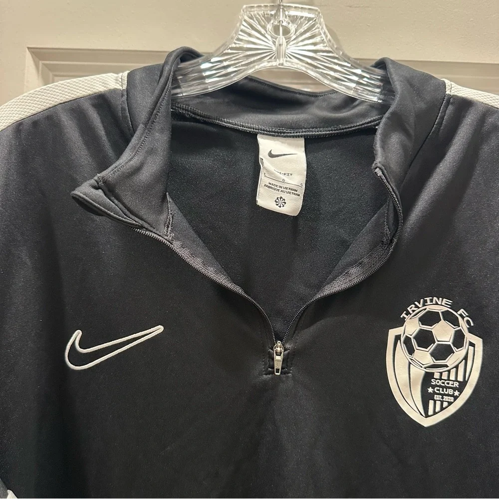 Nike Dri-FIT Irvine FC‎ Black 1/4 Zip Size: L